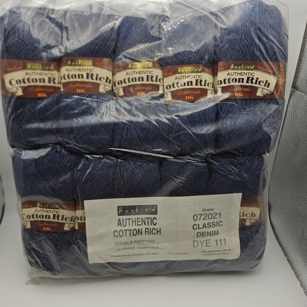 10 - Discontinued Hayfield Cotton Rich Lighweight DK Yarn Rare